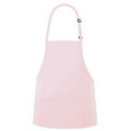 F10 Designer Pink Bib Apron W/ 3 Pockets & Slider Adjustment